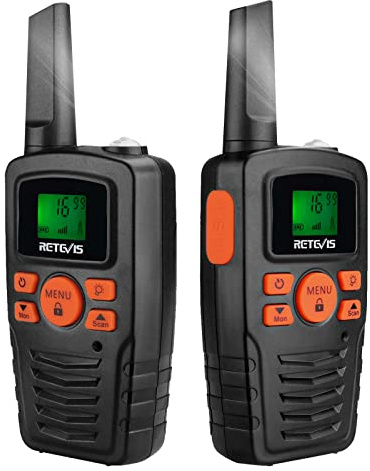 Retevis RA635 Walkie Talkie, Großer Reichweite PMR446 Walkie Talkie für Erwachsene, 16CH, CTCSS/DCS, VOX, LED-Taschenlampe, Lizenzfreie Geschenke für Ostern Ski-Outdoor-Aktivitäten