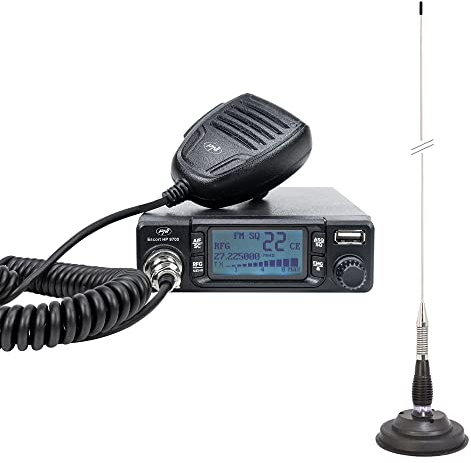 Radio CB PNI Escort HP 9700 Antenne USB et CB PNI ML100 avec Base magnétique