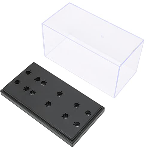 Phonograph Head Aufbewahrungsbox, Transparente Schale Rechteckiger High-End Phonograph Head Lange Nadelregal Display Sample Box Kompatibel mit Universal Head Shell