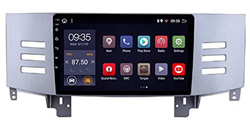 MLXABH Bluetooth WiFi Reproductor Multimedia para automóvil estéreo, Sistema estéreo de navegación GPS para automóvil para iPhone y teléfono Android, Pantalla de 9 Pulgadas Reproductor de Video A