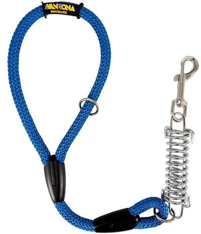 Hundeleine, Stoßdämpfer, Anti-Zug, für mittelgroße und große Hunde. 60cm. Blau