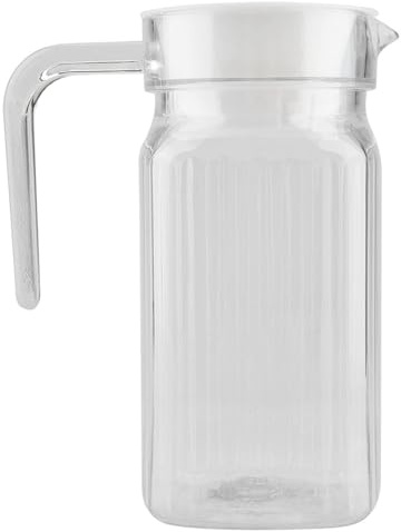 WGFOIP Juice Bottle, Large Capacity Acrylic Transparent Jug with Handle, Water Jug for Home Kitchen and Beverage Storage
