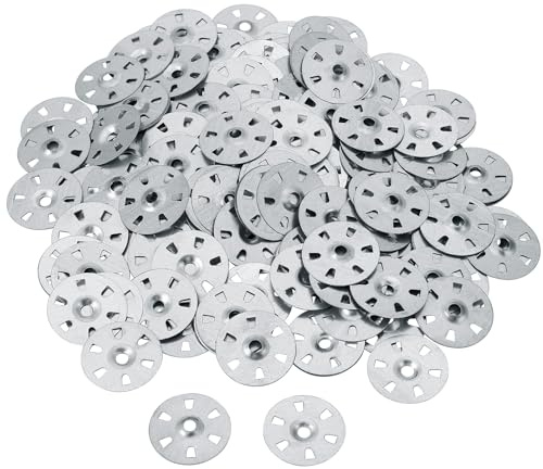 Vyuwast 300 Pcs Insulation Washers for Screw, 35 mm Backer Board Screws for Thermoboard Gypsum Board Extruded Plasterboard