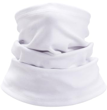 Blausky Winter Loop Schal für Herren & Damen,Winddicht Ski Maske Multifunktionstuch Weichem Fleece Schlauchschal Loop Schal für Outdoor Skifahren Motorrad Laufen Radfahren,Schwarz,L-25x33cm