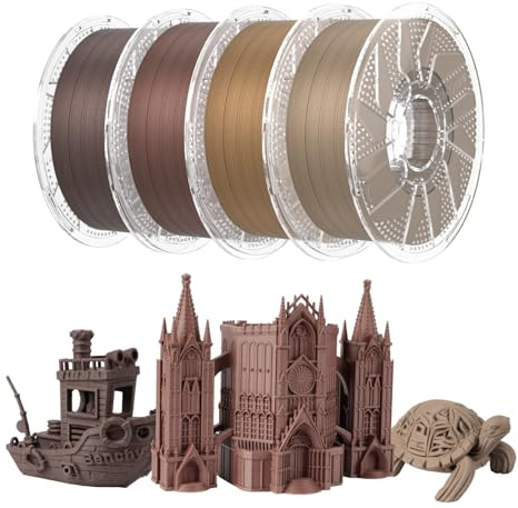 Conjure Bois PLA Filament Kit 4×1 kg pour Imprimante 3D