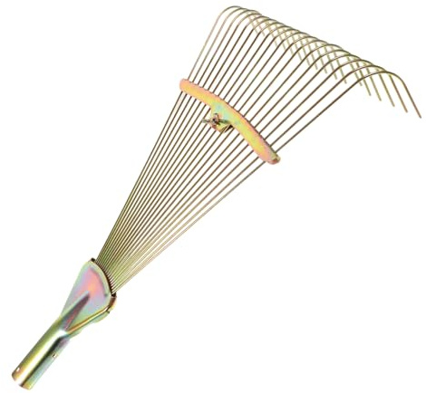 TOYANDONA Rastrillo de Alambre para Jardín Césped Herramienta Agrícola Manual para Jardinería Rastrillo Plegable de Alta Resistencia para Arbustos y Limpieza de Césped Artificial
