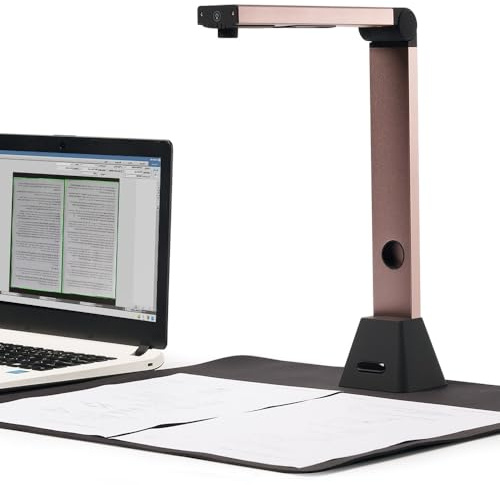 Venkillian Dokumentenscanner Kamera USB 8MP: A3 Buchscanner OCR tragbar für Lehrer | Flachbett Scanner Visualizer für Schule Dokumentenkamera | Scanner Dokumentenscanner mobil