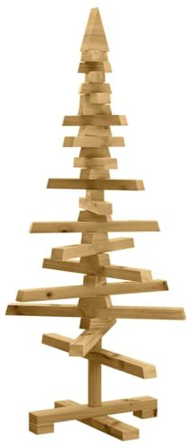 vidaXL Holz Weihnachtsbaum Kotka Massives Kiefernholz