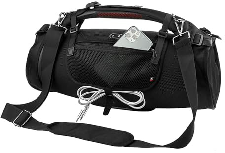 Adecuado para JBL Boombox 1, 2, 3 generaciones, altavoz Bluetooth, una sola correa, funda protectora Ares Storage completa para teléfono móvil