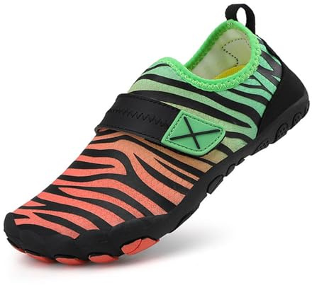 Pianta Larga Scarpe Scoglio Bambino Scarpe Leggere da Trekking in Tela LED Bambini Ortopediche 33 Bambina 23 Sportive Ginnastica Spiaggia Sandali Mare Running Ragazzo XS con Dita di Senza Lacci Nere