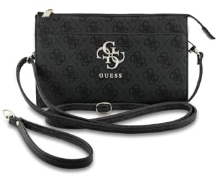 CG MOBILE Guess 4G Clutch-Handytasche mit großem Logo (Schwarz)