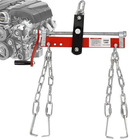 Engine Hoist Leveler, Engine Support Beam, 0.9 Ton Load Capacity Heavy Duty Adjustable Hoist Leveler for Shop Crane Lift