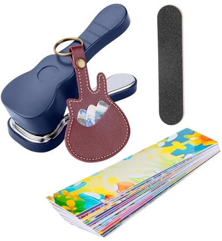 Generisch Gitarren-Plektrum-Stanzer-Werkzeug,Bunter Dekorativer Stanzer,Gitarrenplektrum-Stanzer | Für Musiker Spieler Jugendliche Geburtstagsparty Kunsthandwerk Schulabschluss Bass-Dekoration