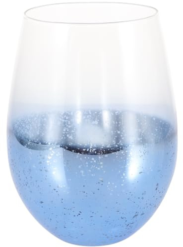 POPETPOP Bicchiere da Vino senza Stelo in Vetro Creativo 550ml Versatile per Acqua e Bevande Raffinato per Feste e Banchetti
