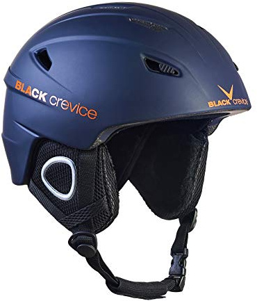 Black Crevice, Kitzbühel, Casco da Sci, per Uomo e Donna, in Policarbonato, Traspirante, Regolabile, XL, Marina/Arancia