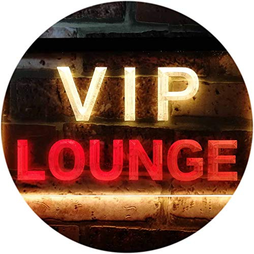 ADVPRO VIP Lounge Bar Beer Club Pub Man Cave Dual Color LED Barlicht Neonlicht Lichtwerbung Neon Sign Rot & Gelb 300 x 210mm st6s32-j0691-ry
