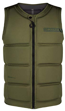 Mystic Watersports - Surf Kitesurf & Windsurfen Herren Star Impact Weste Top Front Zip - Brave Green