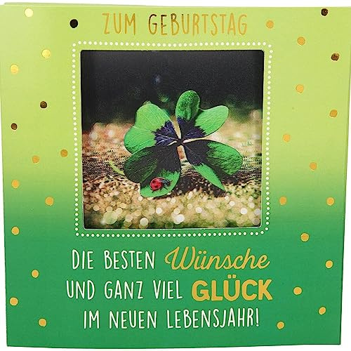Depesche 11130-038 3D Klapp-Karte mit Musik und Licht, Glückwunsch-Karte zum Geburtstag, ca. 15,5 x 15,5 cm groß, Geburtstags-Karte inkl. passendem Umschlag, innen und außen bedruckt