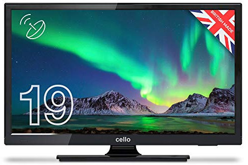 Cello C1925SH 19 Full HD LED Frameless TV Made in UK - Freeview HD, Built-in Satellite Receiver (DVB-S2), HDMI, USB Recording & Pitch Perfect Sound – Ideal for Kitchens, Lounges and Compact Spaces