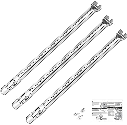 GFTIME Brûleur 62752 de 49,5 cm pour barbecues à gaz Weber Genesis E/S-310 320 330 (2011-2016 avec boutons de brûleur avant), ne convient pas aux Genesis II/LX 310 340