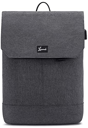 LOVEVOOK Laptop Rucksack Herren, 15,6 Zoll Schulrucksack Jungen Teenager mit USB Ladeanschluss & Laptopfach, Anti Diebstahl Travel Backpack, Dunkelgrau