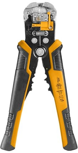 Virsus Pinza Spelafili Automatica 2418, spelafili 3 in 1, spelacavi multifunzione, taglio e crimpatura fili di rame e alluminio, impugnatura antiscivolo, per cavi isolati e non, per elettricisti