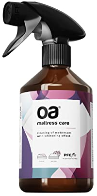 OA Pulisci Materasso MATTRESS CARE (250 ml) I Pulitore per Materassi Rimuove l'epidermide Esfoliata I Elimina l’Odore e le Macchie di Urina e Bevande I Spray Antiacaro I 100% PFC-free