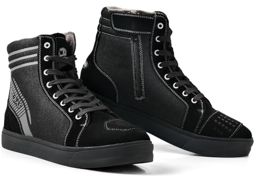IRON JIA'S Motorradschuhe Herren Schwarz 40-46