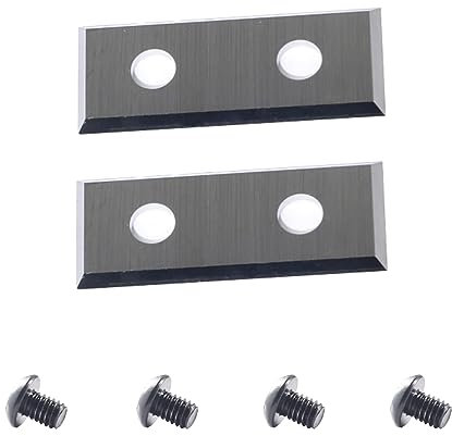 AKYLIN Indexable Cutting Inserts, Set of 2, 30 x 12 x 1.5 mm, 4-Cutting Edges, Reversible Blade Carbide Inserts (as a Replacement) for Reversible Plates, Flush Cutter