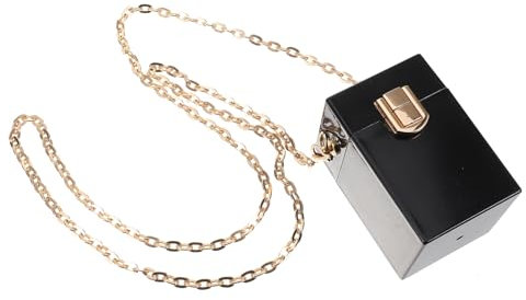 Holibanna transparente Umhängetasche kleine Handtasche Lippenstift-Geldbörse Kettengeldbörse Münzhalter Portemonnaie Crossbody-Geldbörse Münze transparente Tasche die Kette Fräulein Acryl