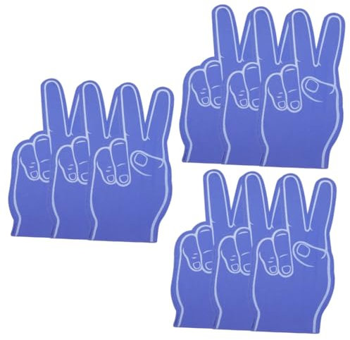 VANZACK 9stücke Schaumstofffinger Für Sportveranstaltungen Partys Und Cheerleading Wiederverwendbare Und Bequeme Requisiten Leuchtenden Farben Für Fans Und Zuschauer