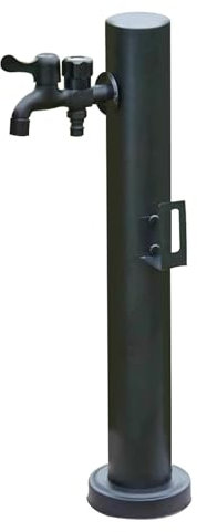 SBCWH Freistehende Vertikale Wassersäule für den Garten, Zylindrischer Wasserhahnpfosten aus Edelstahl 304, Frostschutzhahn für den Außenbereich, Wasserspender, Hydrant zur Bodenmontage(60cm)