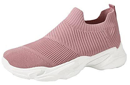 Sommerschuhe für Damen, Freizeitschuhe, atmungsaktiv, Studenten, vielseitige Sportschuhe, Jugendliche, Wassersocken, rose, 37.5 EU