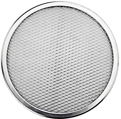 forno con vassoio di pizza, 1 pz 6-22 pollici riutilizzo rete di alluminio antiaderente schermo for pizza teglia for pizza supporto for pizza bakeware for la casa pizzeria pizza in acciaio(9inch)