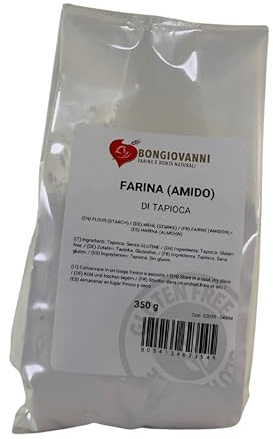 Bongiovanni Bontà Naturali Harina de tapioca (almidón) 350 g sin gluten