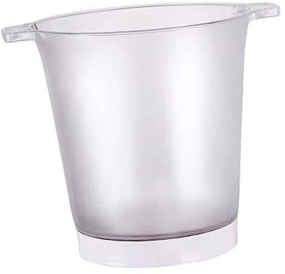Holibanna 1 Stück LED Eiskübel mit Griff Rund für Wein Bier und Getränke Eleganter Kühler für Party Bar und Hochzeit Robustes Hautfreundliches Material Helle LED Beleuchtung für Besondere