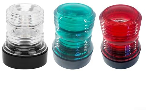 ABS Plastic Marine Light For 360 Degree LED Navigation Lamp for Boats, Waterproof Design for 12V Applications, Under 39 4 Feet (B)