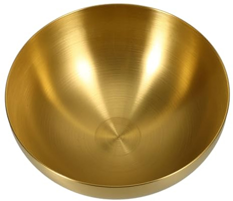 ARTSEWPLY Ensaladera De Acero Inoxidable Grande 25 Cm Bol Mezclador De Metal Funcional Seguro Para Preparar Ensaladas Reuniones Familiares y Fiestas