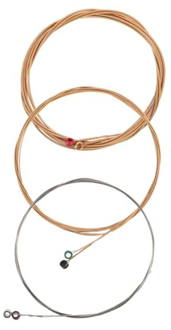 LIFKOME Juego De Cuerdas Para Guitarra Folk y Clásica, Pack De 6 Cuerdas Metálicas 011 Para Guitarra Acústica, Kit De Repuesto Duradero Para Músicos y Principiantes En Conciertos y Ensayos