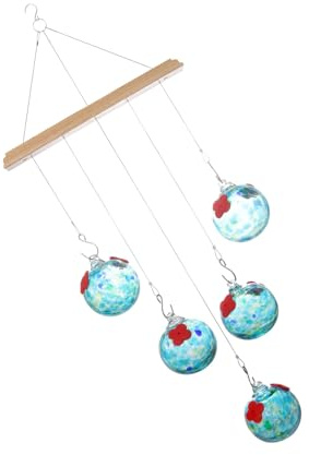 HINAYOSAN Transparente Kolibri-Futterspender aus Glas für Vogelbeobachtung im Freien, langlebig, Gartendekoration mit einfacher Installation, große Kapazität, Vogelfutterspender