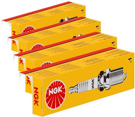 NGK Bougie d'allumage 6511 Raccord-SAE avec vis Électrode centrale en nickel 1-électrode de masse pas d'antiparasitage avec siège à garniture plate Ouverture de la clé: 20,8 mm Longueur du filetage: