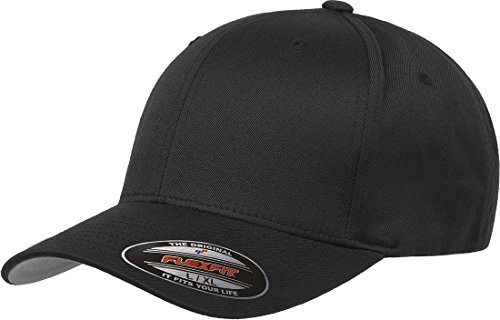 Flexfit Herren Athletic Baseball Fitted Cap Verschluss, schwarz, L/XL