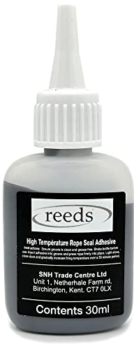 Reeds Heat Resistant Stove Rope Glue Black 30ml