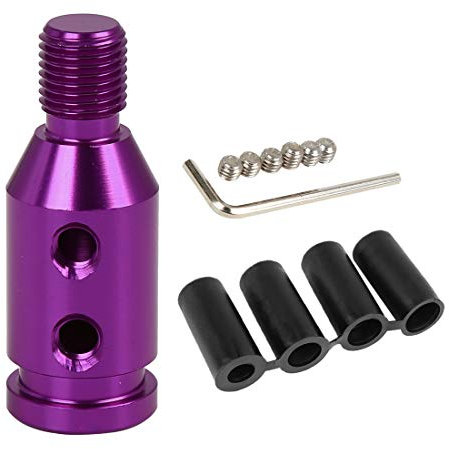 X AUTOHAUX M12x1.25 Car Purple Gear Shift Knob Adapter for Non Threaded Shifter