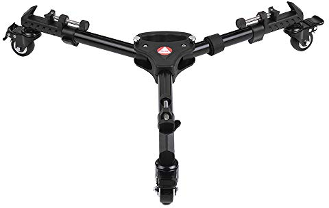 RGBS Photography Professional Heavy Duty Universal Folding Tripod Dolly with Rubber Wheels and Adjustable Leg Mounts for Canon Nikon Sony DSLR Cameras Camcorder Photo Video Lighting Max. Load 20kg