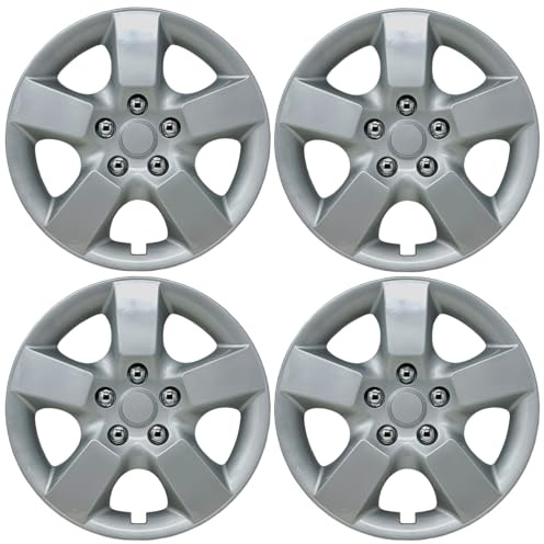 Premium Replica Hubcap Set, Fits Nissan Rogue 2008-2015, Replacement 16-inch Wheel Covers (4-Pack)