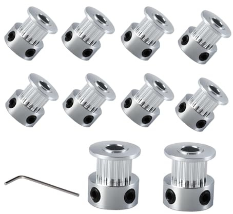 BZ 3D GT2 Riemenscheibe GT2 Pulley 16 Zähne 5mm Bohrung 6mm Breite Zahnriemenscheibe 16 Teeth 5mm bore für 3D-Drucker,CNC 6mm Breite Zahnriemen.(10 Stück)