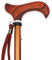 KMINA PRO - Gehstock Holz Verstellbar, Damen, Spazierstock Herren, Senioren, Höhenverstellbar, Elegant, Aluminium