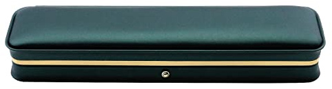MY MIRONEY PU Leather Necklace Box Rectangle Blackish Green Bracelet Case Box Velvet Interior Jewelry Box Organizer Gift Box Display Case Chain Holder (9.45 x 2.17 x 1.38)