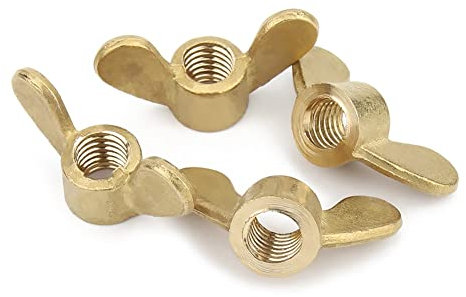 CONPHERON Tuercas de Mariposa de Latón, Palomillas Tuercas de Alas de Latón, M3, 6 pcs